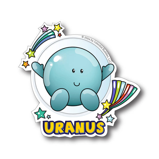 Uranus Vinyl Sticker - Weatherproof & Durable
