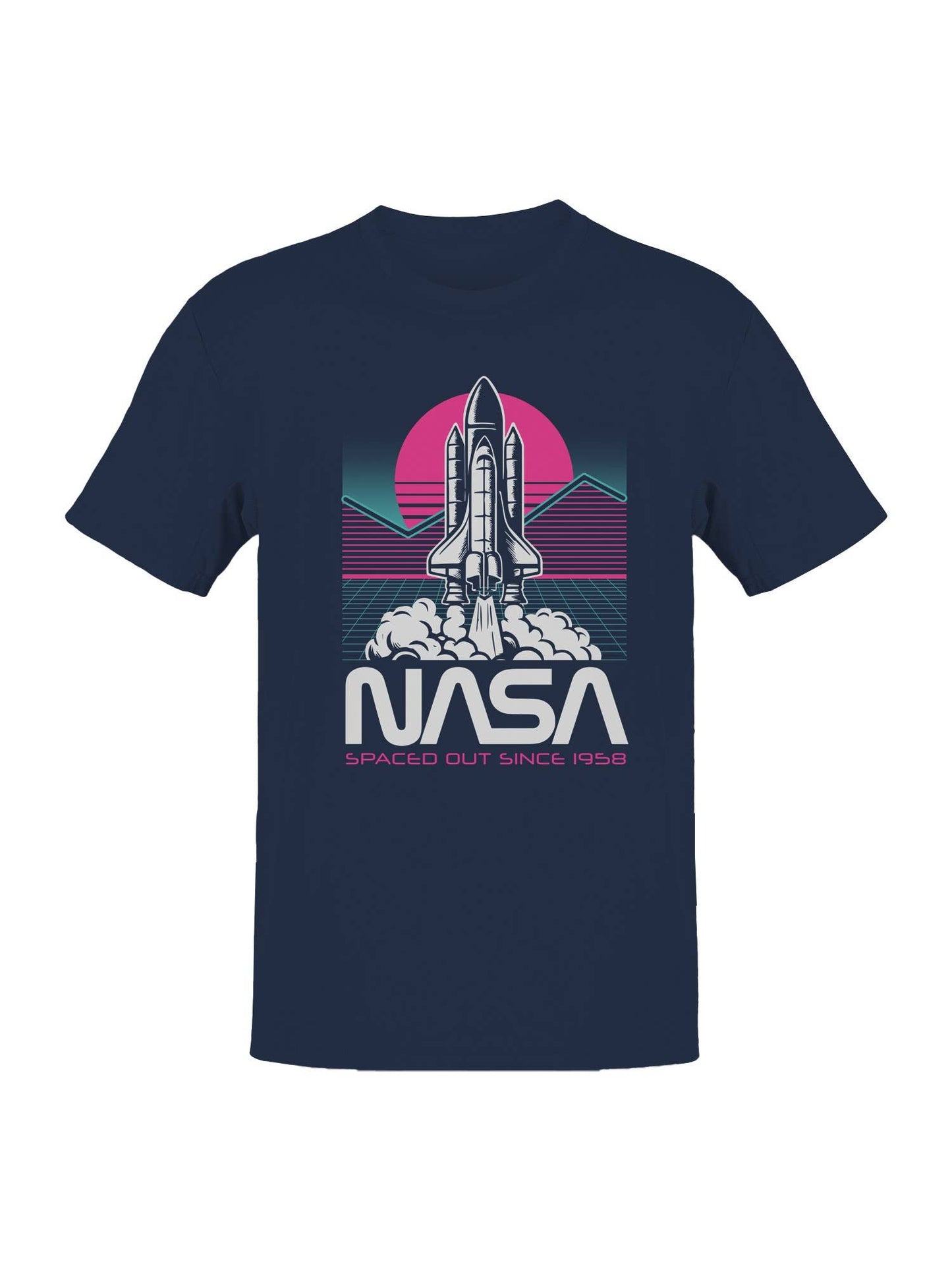 Official Licensed Nasa Retro Shuttle Design T-shirt