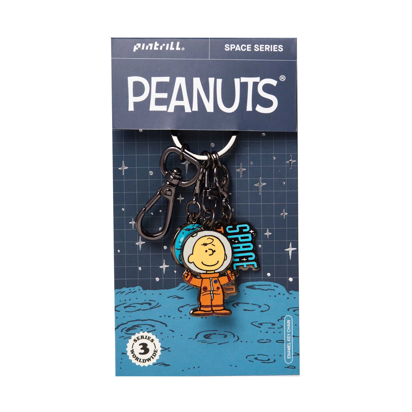 Charlie Brown Space Keyclip
