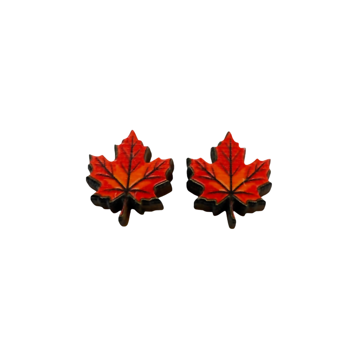 Maple Leaf Stud Earrings #3174