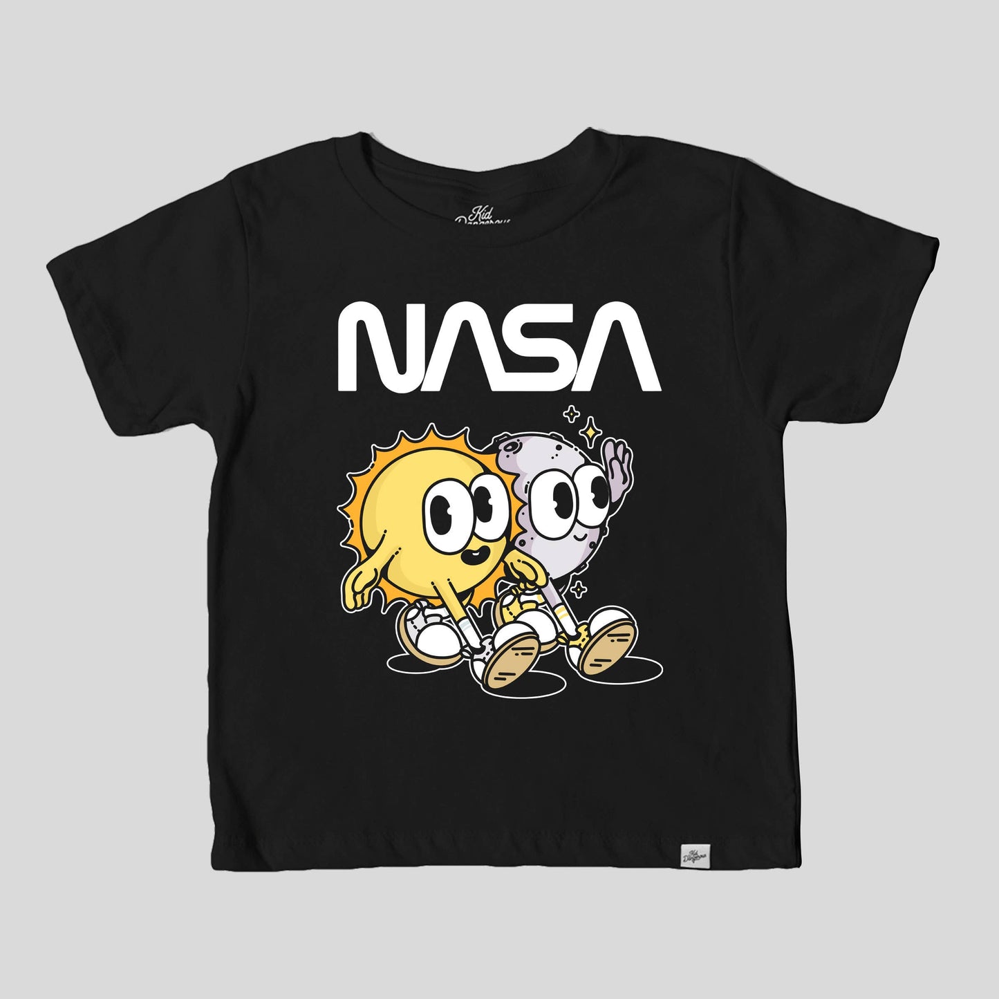 Kids NASA Sun & Moon T-Shirt Space Graphic Tee