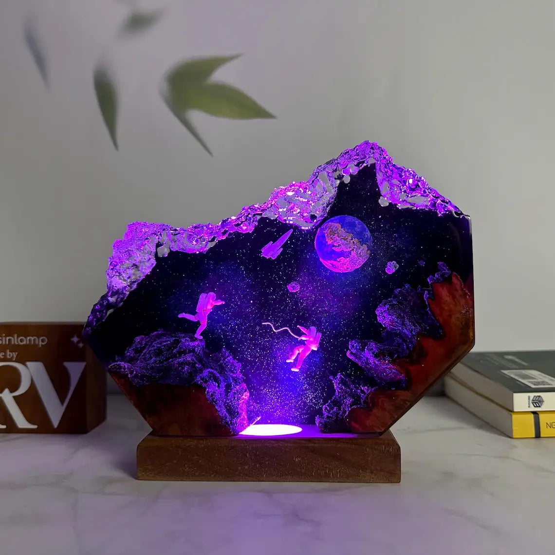Astronaut Space Galaxy Resin Art Cosmo Theme Night Light