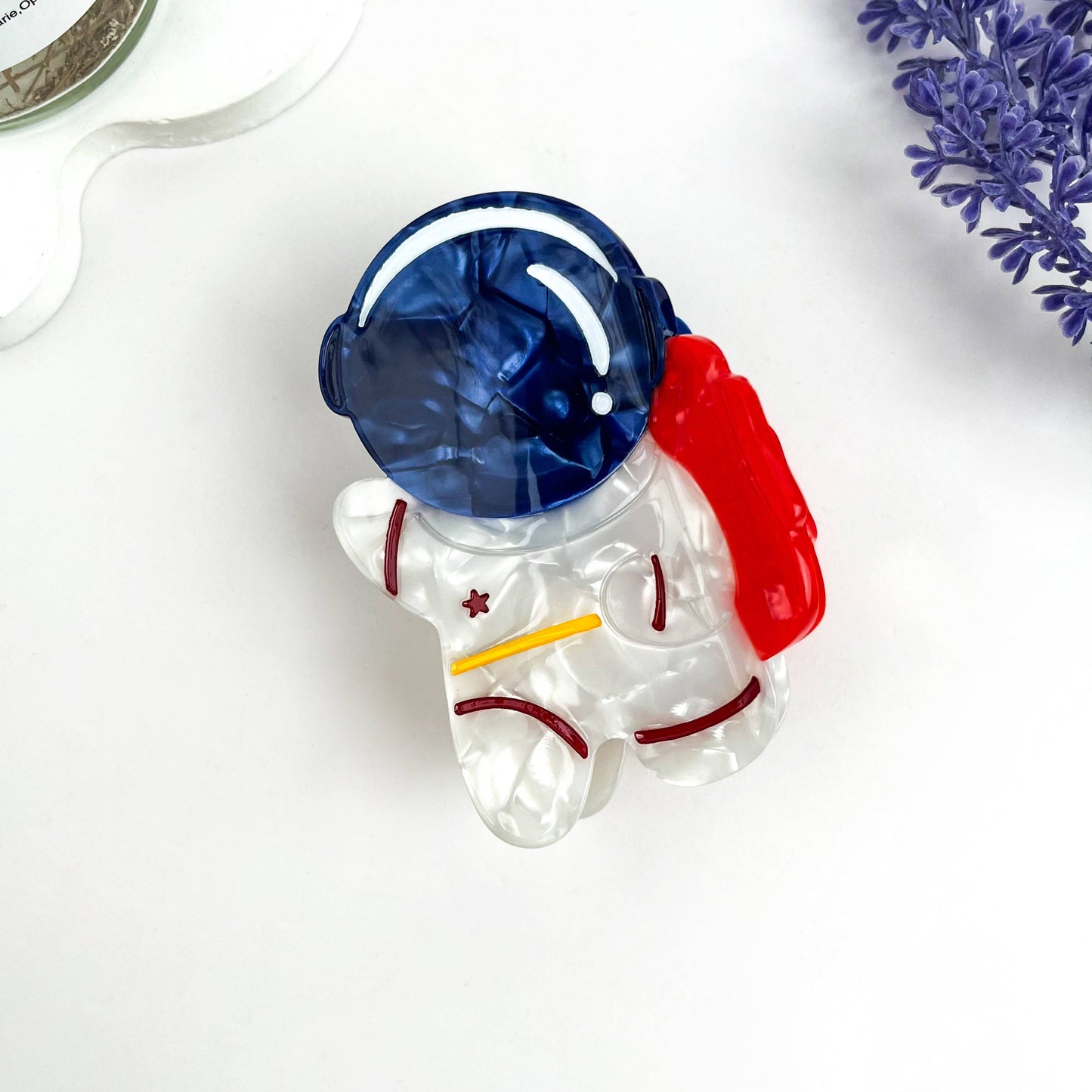 Creative Astronaut Acetate Hair Claw Clip