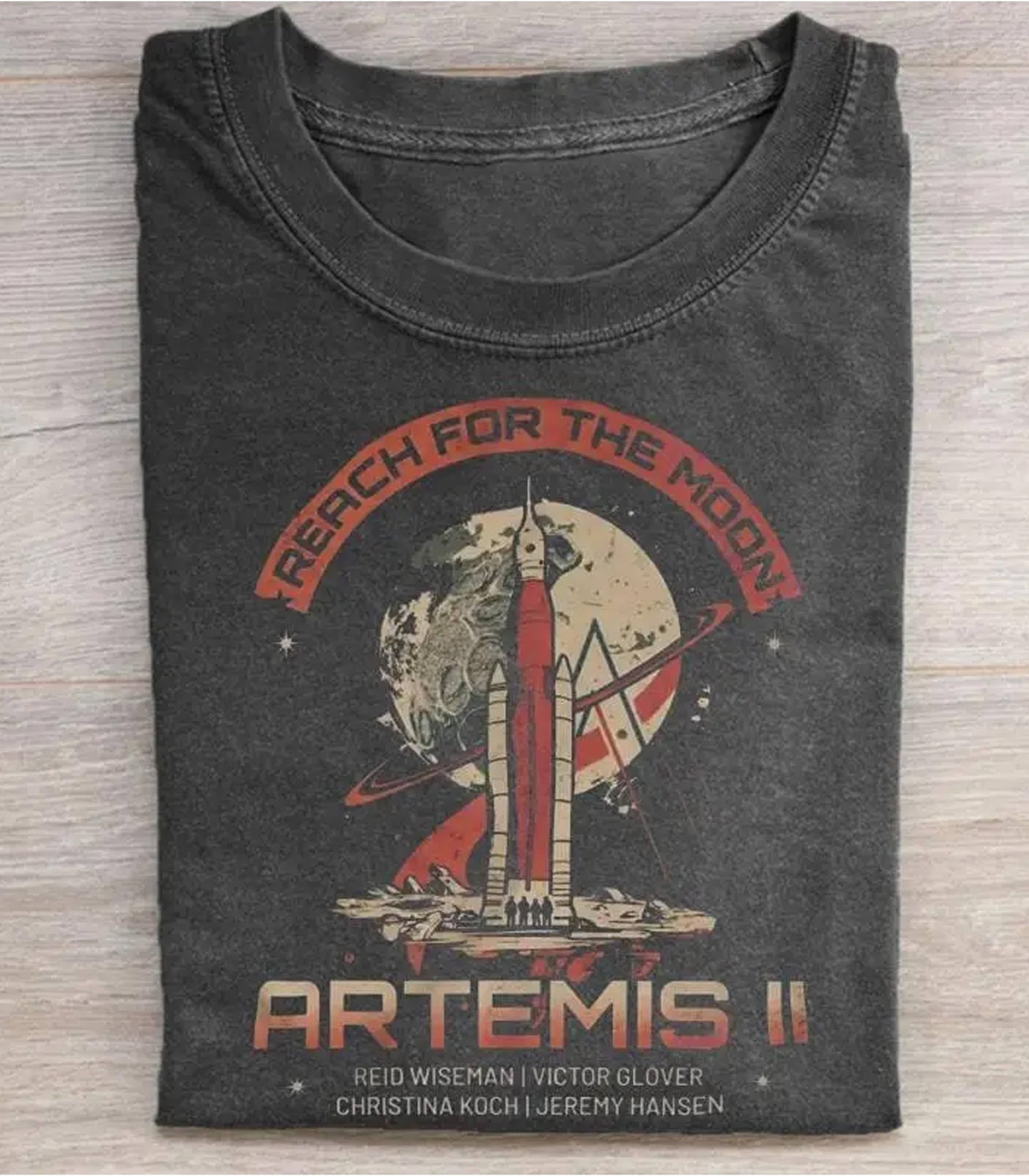 Vintage Artemis II Moon Mission NASA Tee