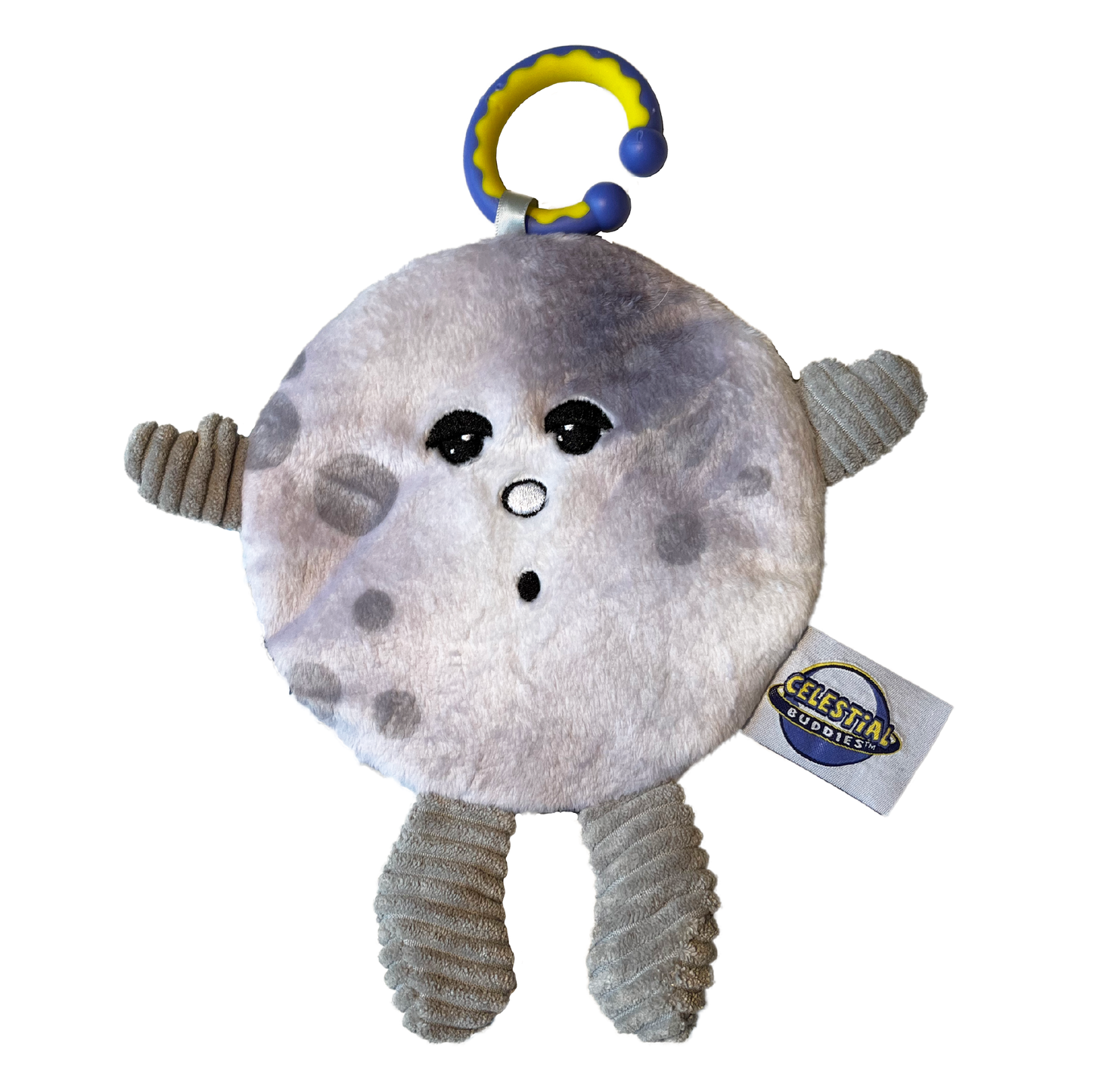 Moon Plush Baby Teether Lovey - Sensory Infant Toy