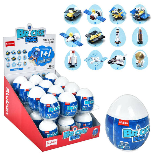 QBricks Space Building Brick Eggs