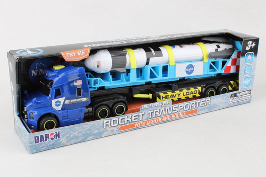 Space Adventure rocket transporter w/lights & sound