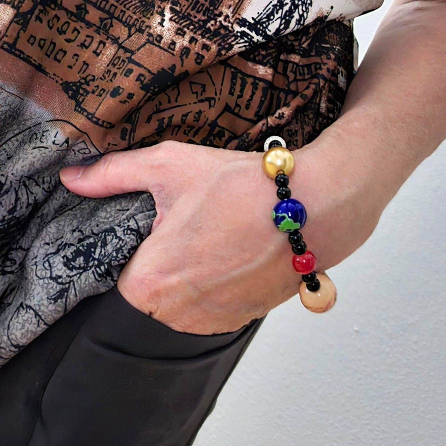 Solar System Galaxy Beaded Planet Bracelet