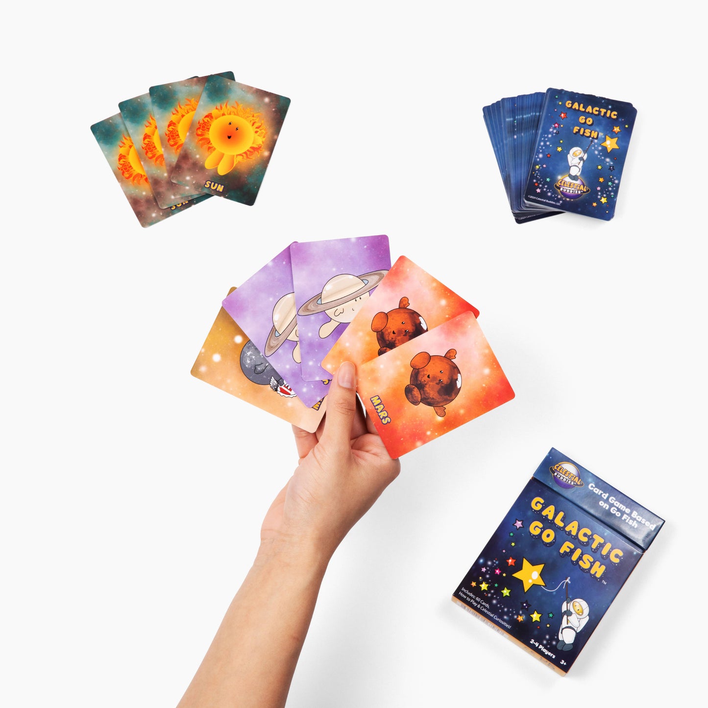Galactic Go Fish Kids Card Game - Space-Themed Go Fish Game
