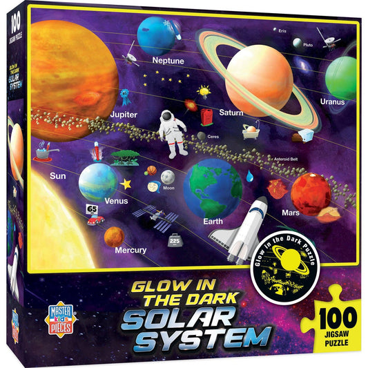 Glow in the Dark - Solar System 100 Piece Puzzle