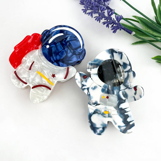 Creative Astronaut Acetate Hair Claw Clip