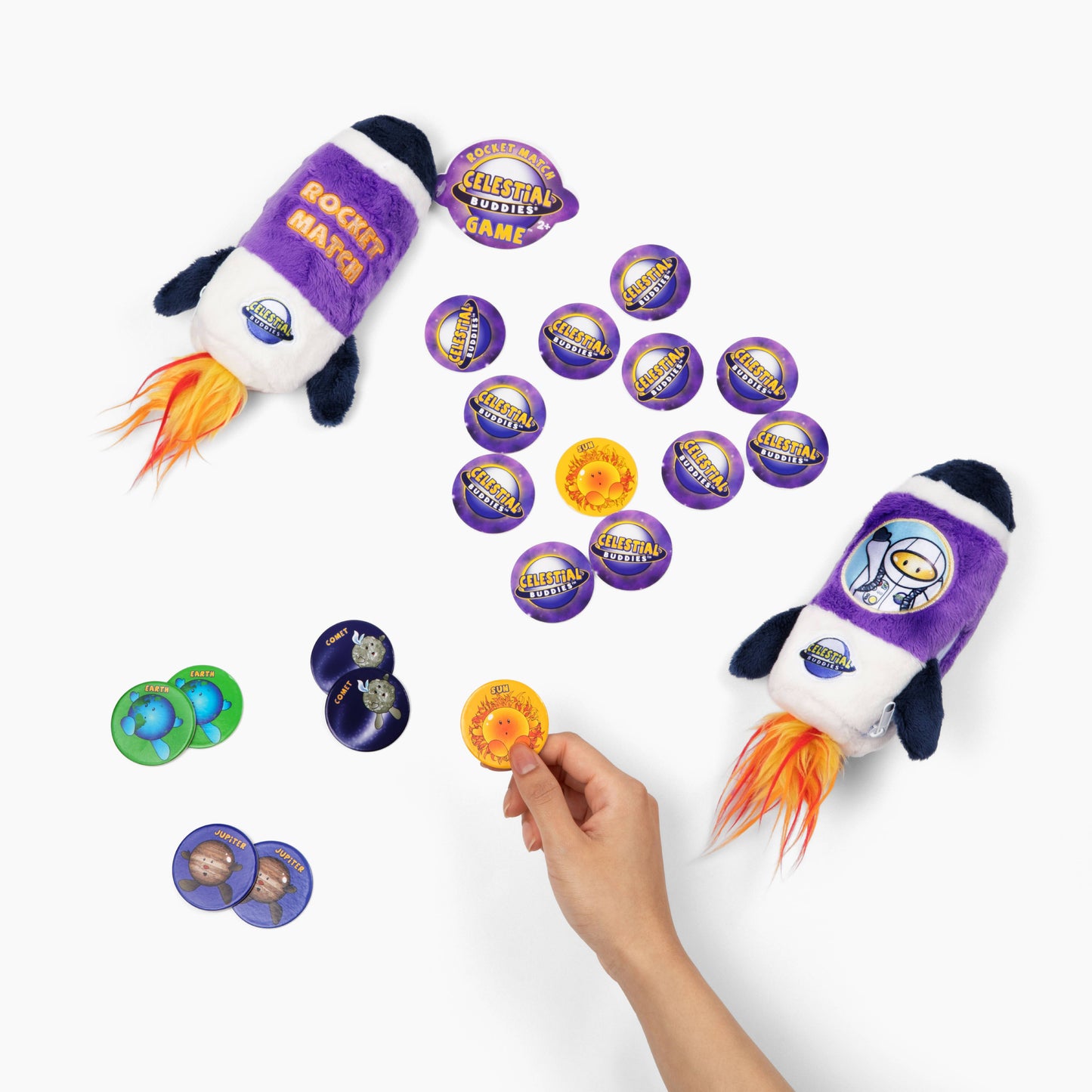 Rocket Match Memory Game For Toddlers - Plush Rocket
