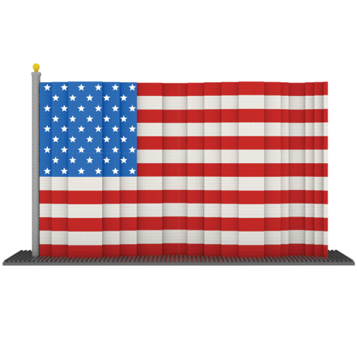 American Flag Mini Blocks