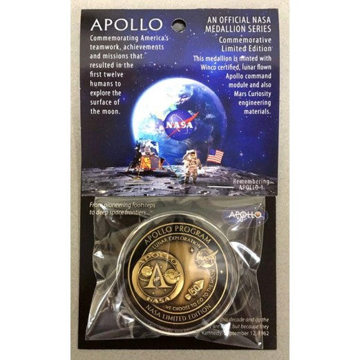 Apollo Program 50th Anniversary Medallion – Cosmosphere
