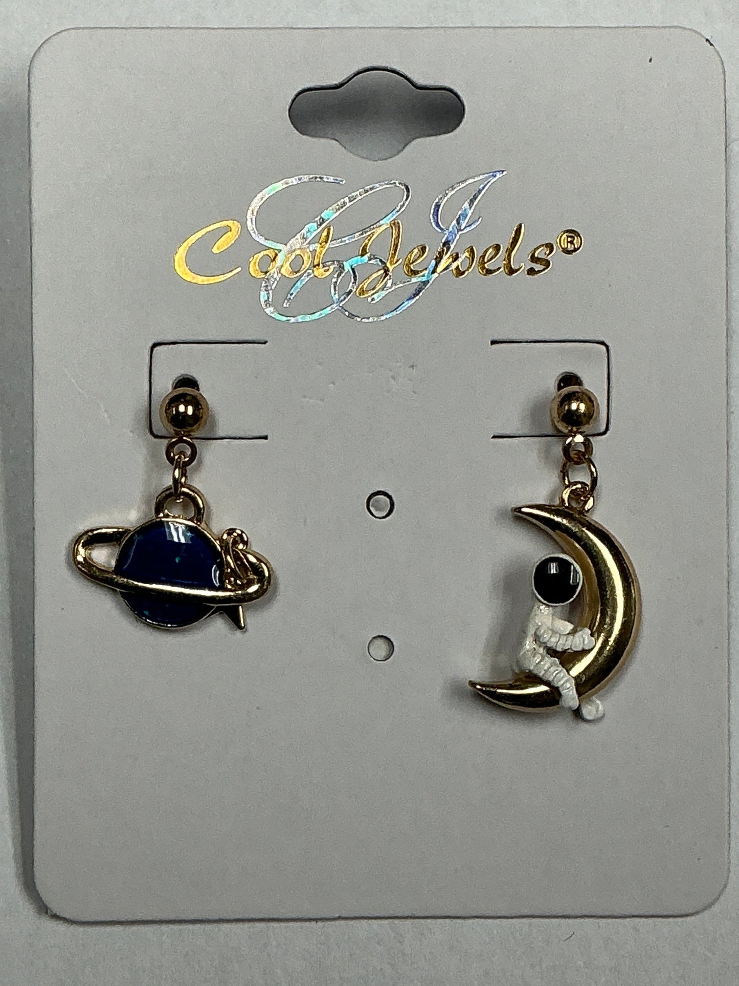 Earring Planet, Star, Moon & Astronaut