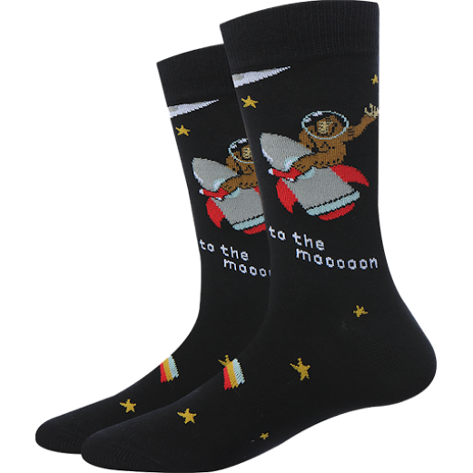 To the Moon Bigfoot Socks