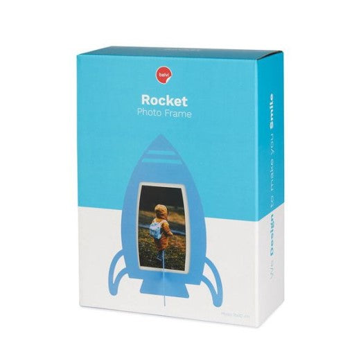 Rocket Photo Frame Blue