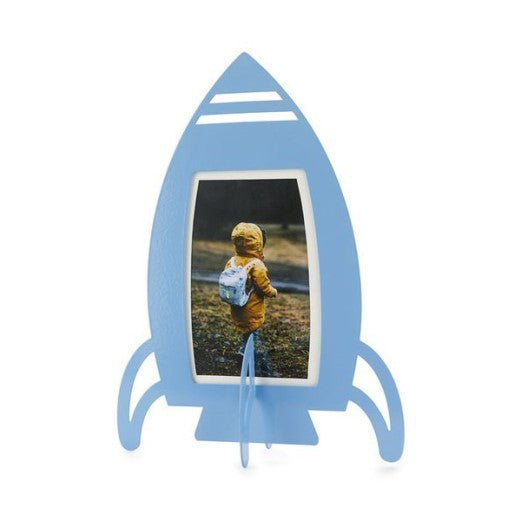 Rocket Photo Frame Blue
