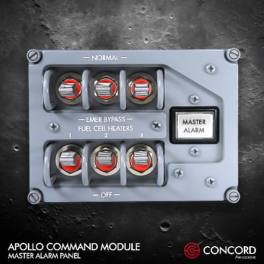 APOLLO COMMAND MODULE MASTER ALARM PANEL