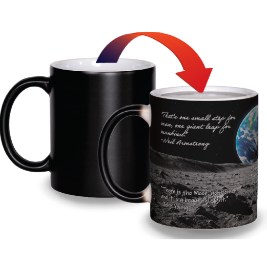 Cosmosphere Moon Quote Magic Mug