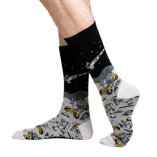 Moon Exploration Socks