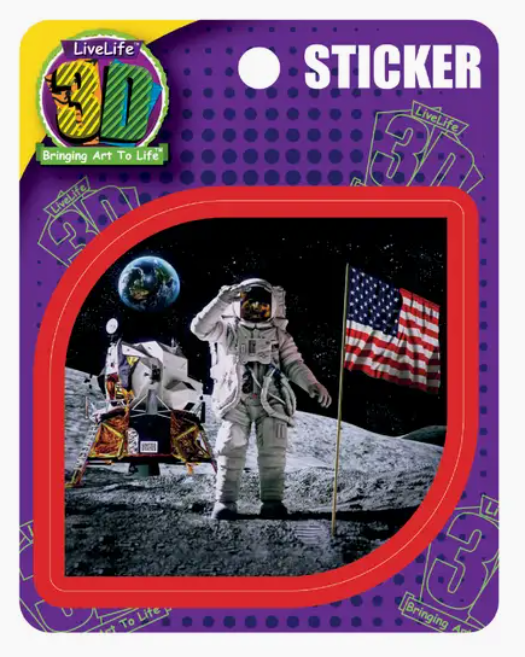 3D LiveLife Stickers - Moon Landing