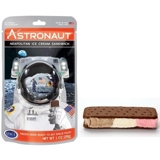 Astronaut Neapolitan Ice Cream Sandwich