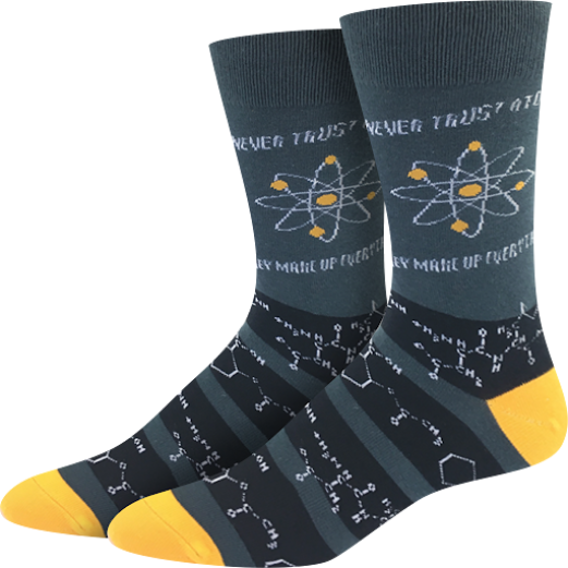 Never Trust Atoms Socks