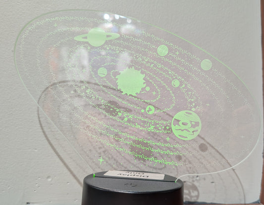 Lamp Outer Space Solar System 3D