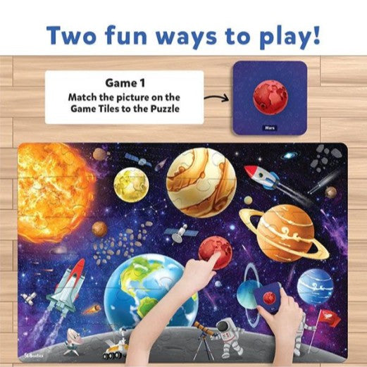 Piece & Play: Up in Space Floor Puzzle & Game