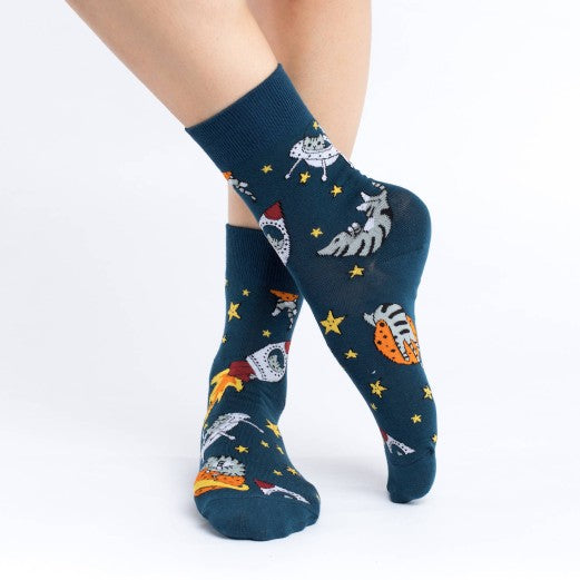Space Cat Socks