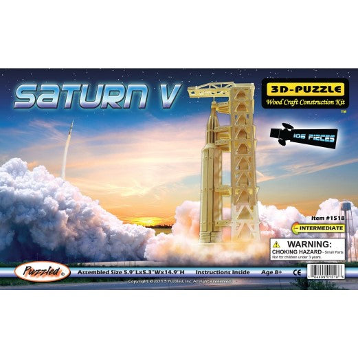 Puzzle Saturn V 3D - Wooden