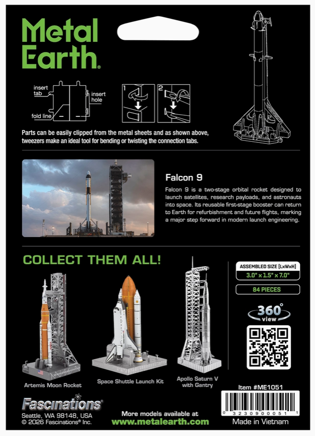 Metal Earth Falcon 9