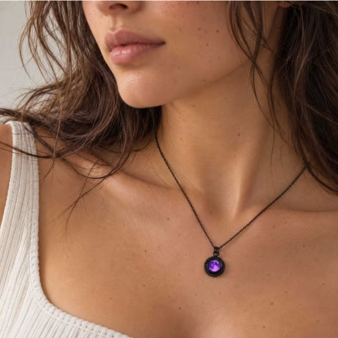 Purple Moon Salem Moonglow Necklace