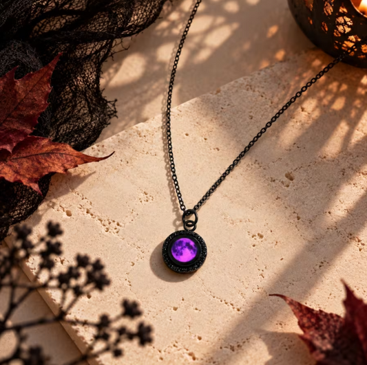 Purple Moon Salem Moonglow Necklace