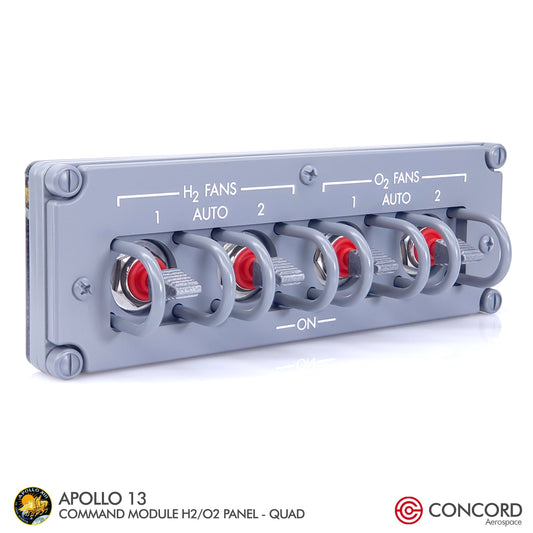 APOLLO13 COMMAND MODULE  H2/O2 FANS QUAD SWITCH PANEL