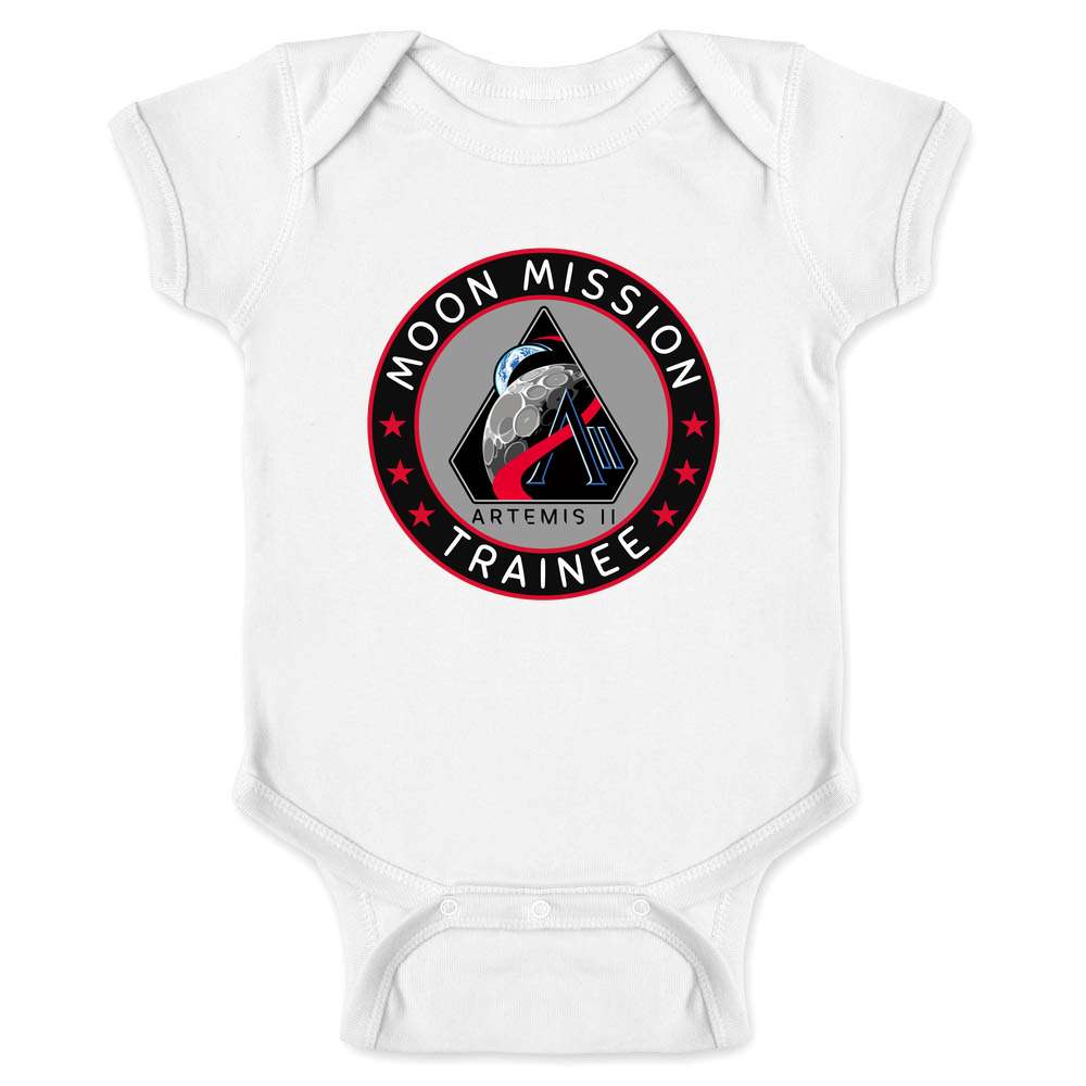 NASA Artemis II Program Moon Mission Trainee Baby Bodysuit