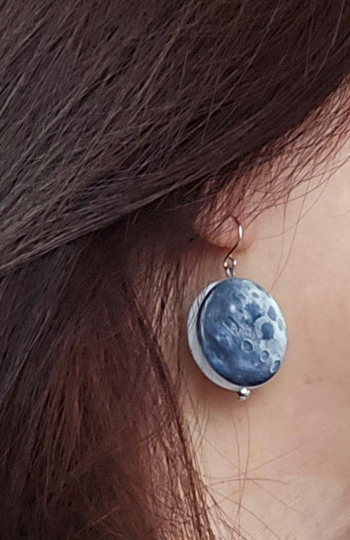 Solar System Planet Earrings Dangle Acrylic Bold