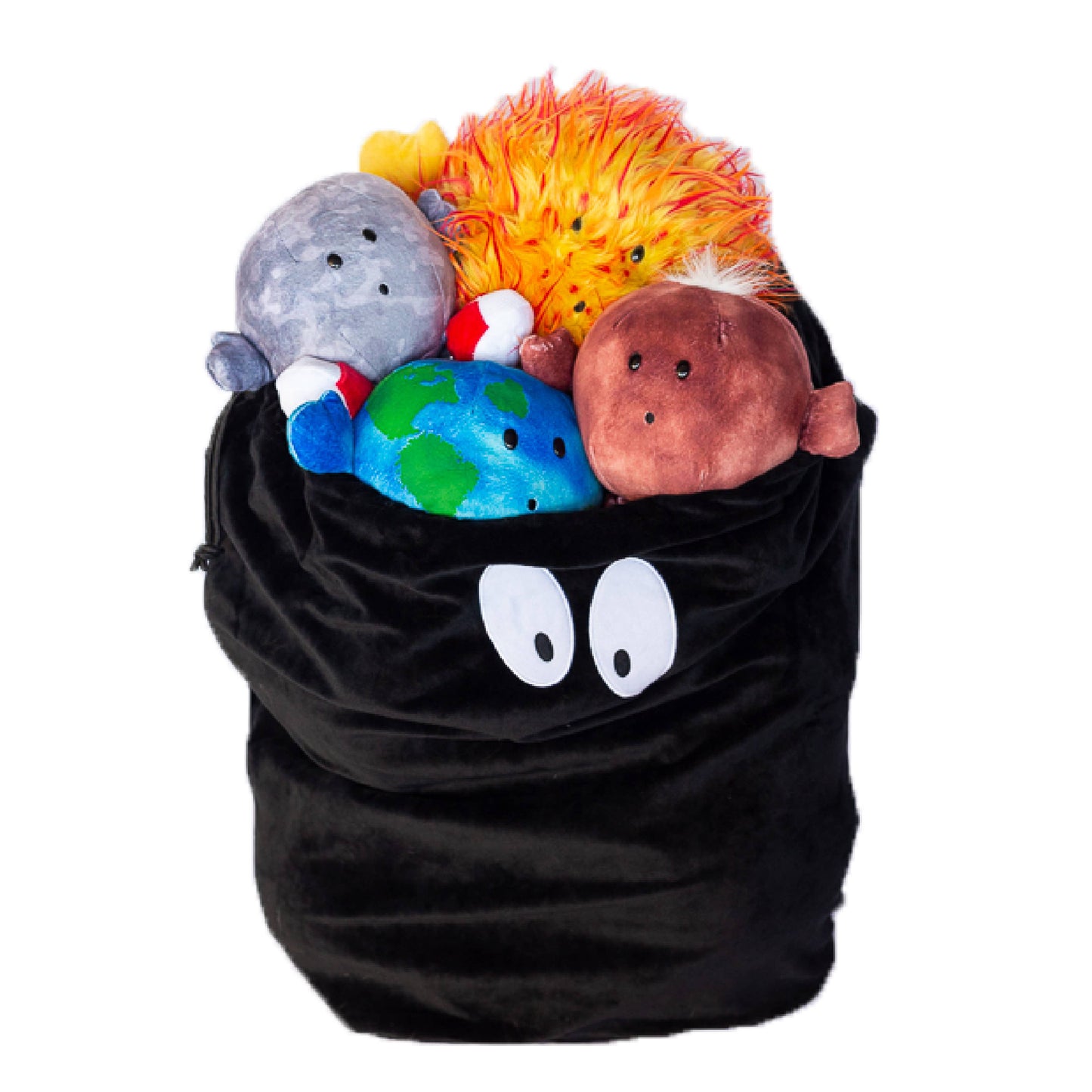 Black Hole Stuff Sack - Kids Plush Toy Storage Bag