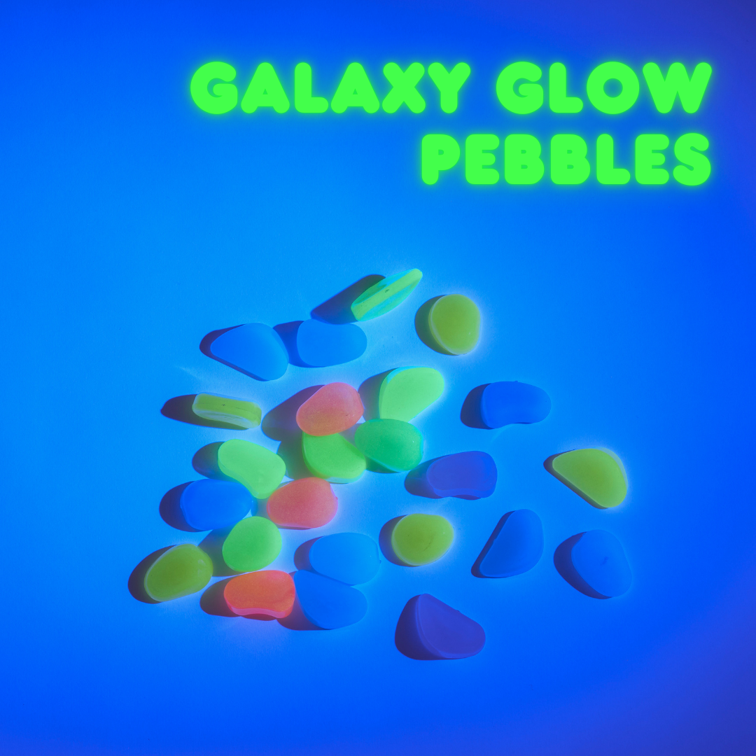 Rainbow Galaxy Glow in the Dark Pebbles