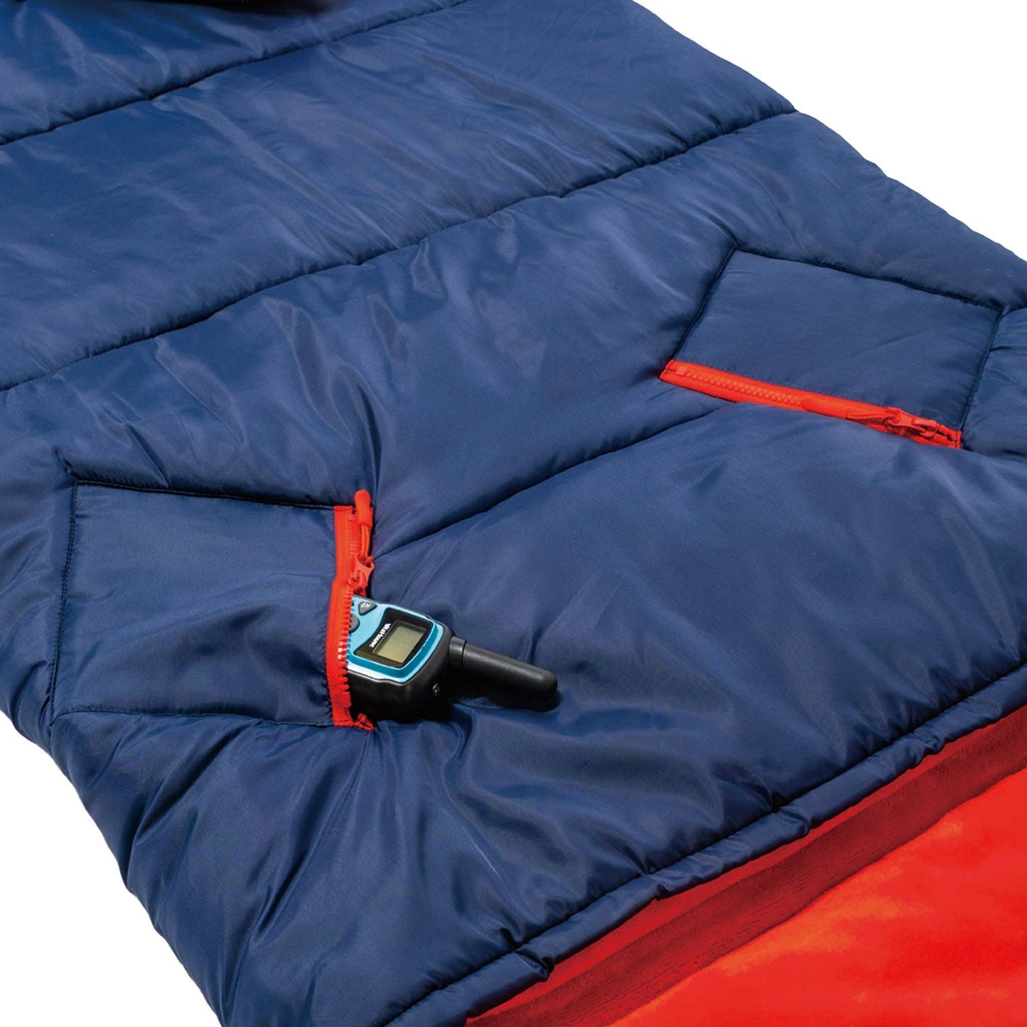 Sleep-N-Pack™ – Big Kid Size | NASA Official Logo & Patches | 2-in-1 Backpack & Sleeping Bag with Cozy Fleece Liner - NAVY