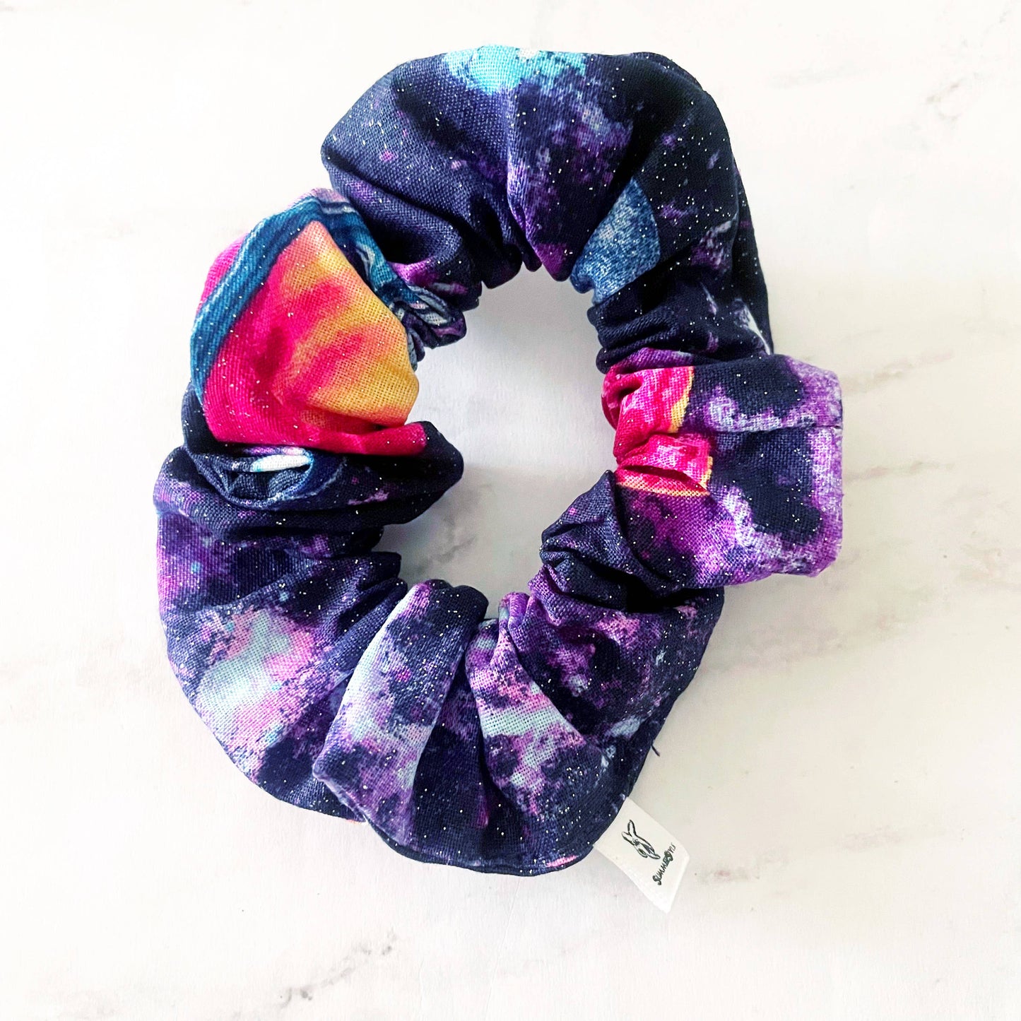 Glittering Galaxy Scrunchie