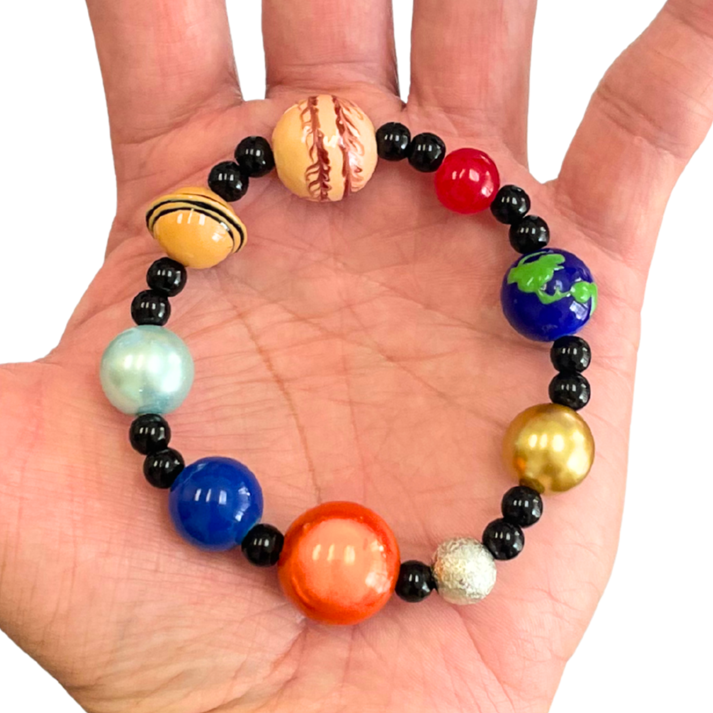 Solar System Galaxy Beaded Planet Bracelet