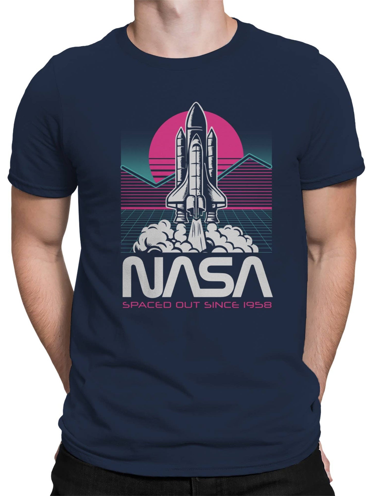 Official Licensed Nasa Retro Shuttle Design T-shirt