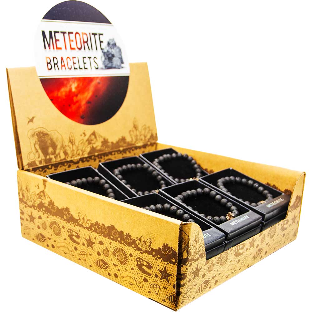 8mm Beads Meteorite & Lava Stone Bracelet