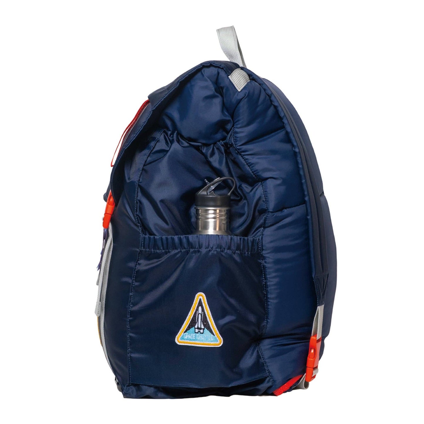 Sleep-N-Pack™ – Big Kid Size | NASA Official Logo & Patches | 2-in-1 Backpack & Sleeping Bag with Cozy Fleece Liner - NAVY