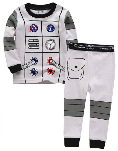 Astronaut Cotton Long Sleeve Pajama Set
