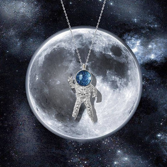 Spaceman Necklace in Solid Copper