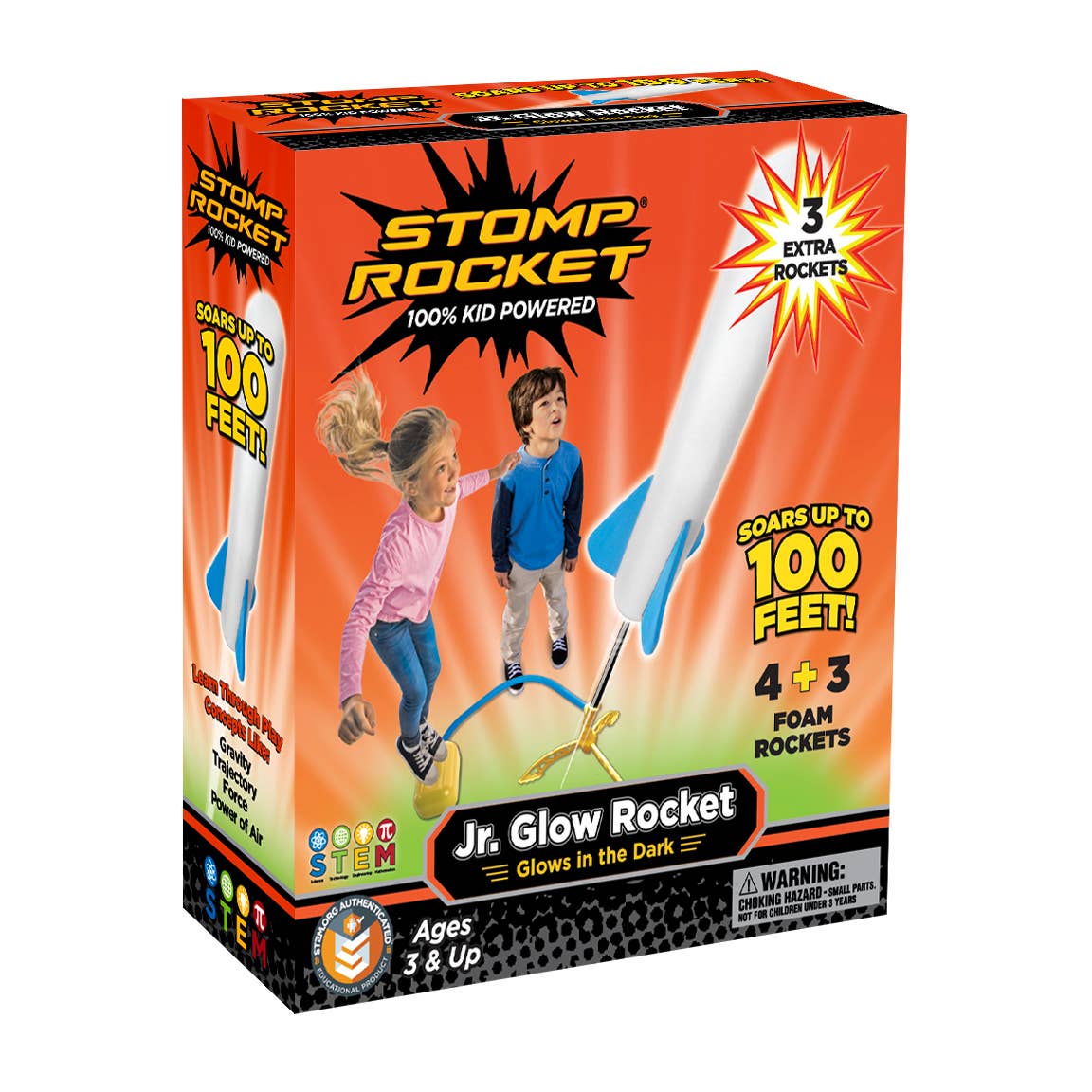 JR Glow Stomp Rocket Kit - 7 Rockets
