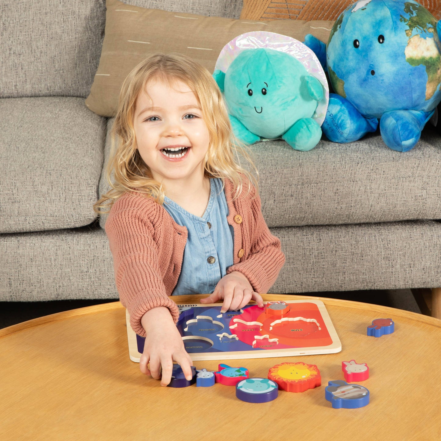 Solar System Chunky Wooden Puzzle For Toddlers